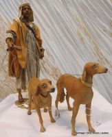 952 - Angela Tripi - Hirte mit Hunden - pastore con cani_1